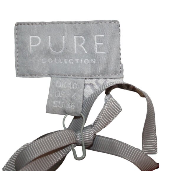 CLEARANCE SALE! Pure Collection Grey Geo Print Jacquard Fit Flare Dress 10 NWT's - Picture 14 of 16